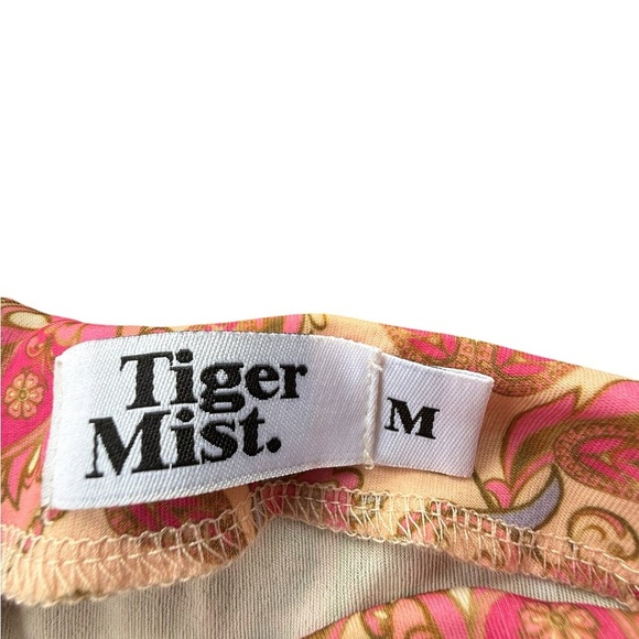 Tiger Most Womens High Rise Pink Paisley Butterfly Flare Pants Medium Fairycore - Picture 6 of 8